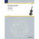 Hindemith Sonate for Violin...