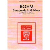 Bohn Sarabande in G Minor...