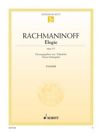 Rachmaninoff Elegie Opus 3/1