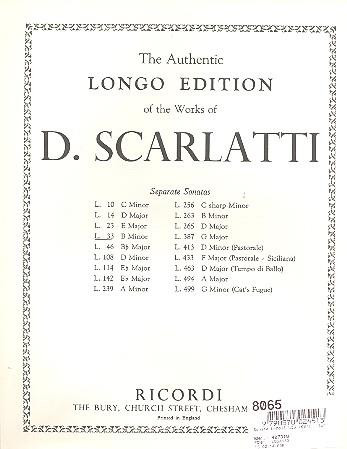Scarlatti D Sonata in B...