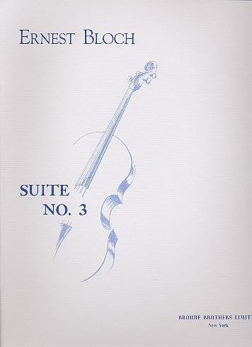 Bloch E Suite no 3 for Solo...