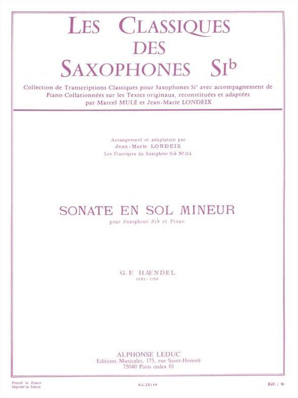 Handel Sonata in G minor...