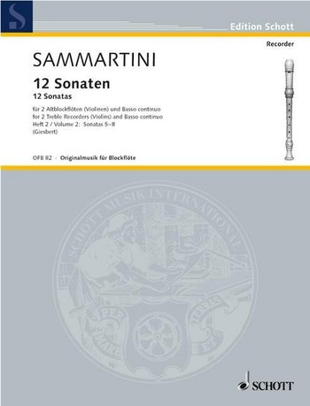 Sammartini 12 Sonatas for 2...