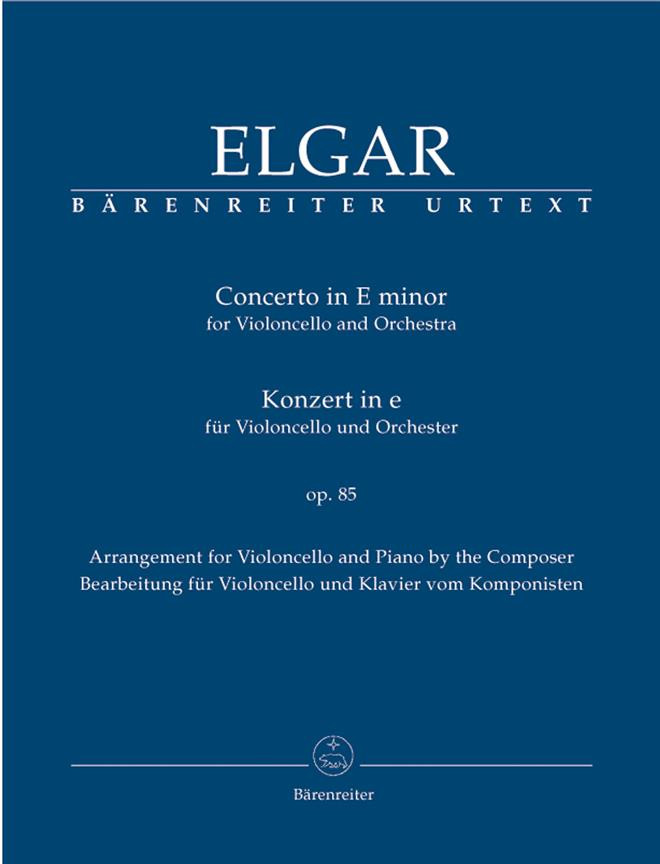 Elgar E Cello Concerto Opus 85