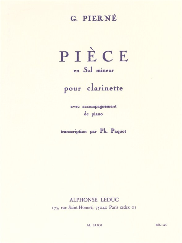 Pierné G Piece in G minor...