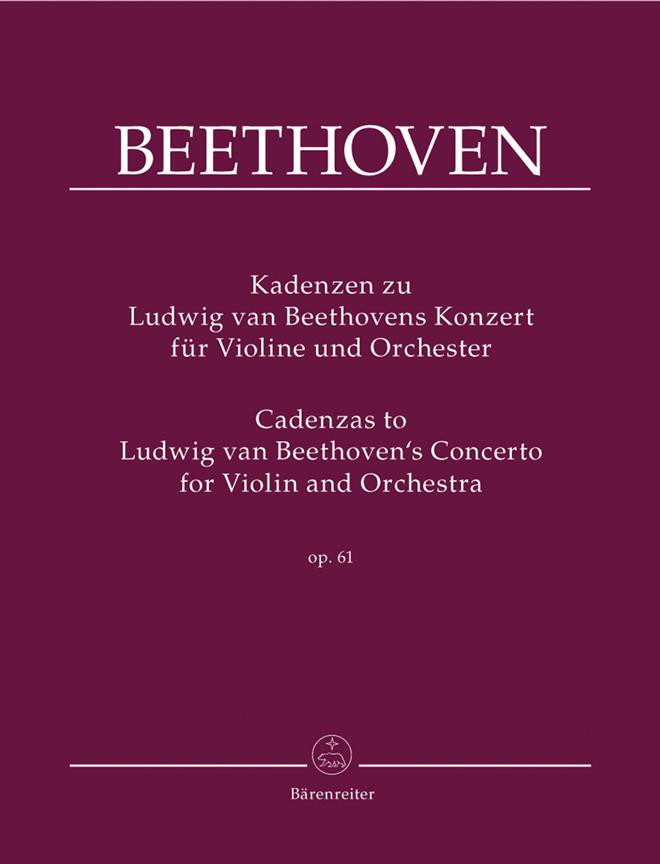 Cadenzas To Beethoven's...