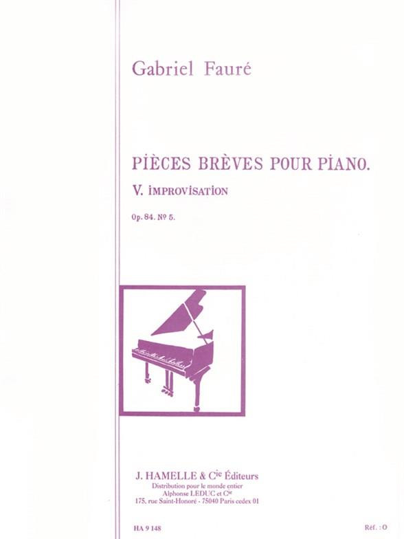Fauré G Improvisation Op 84...