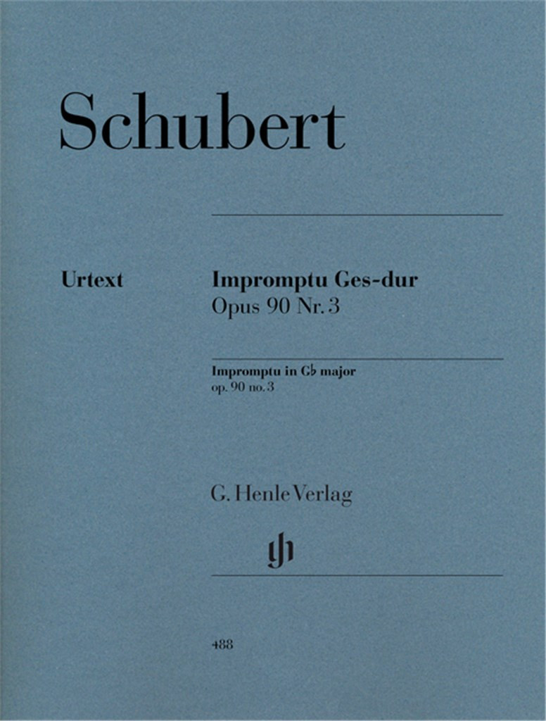 Schubert Impromptu Op 90 no 3