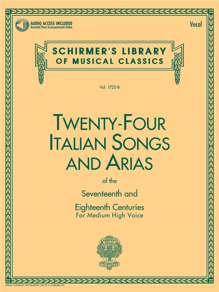 Twenty-Four Italian Songs...