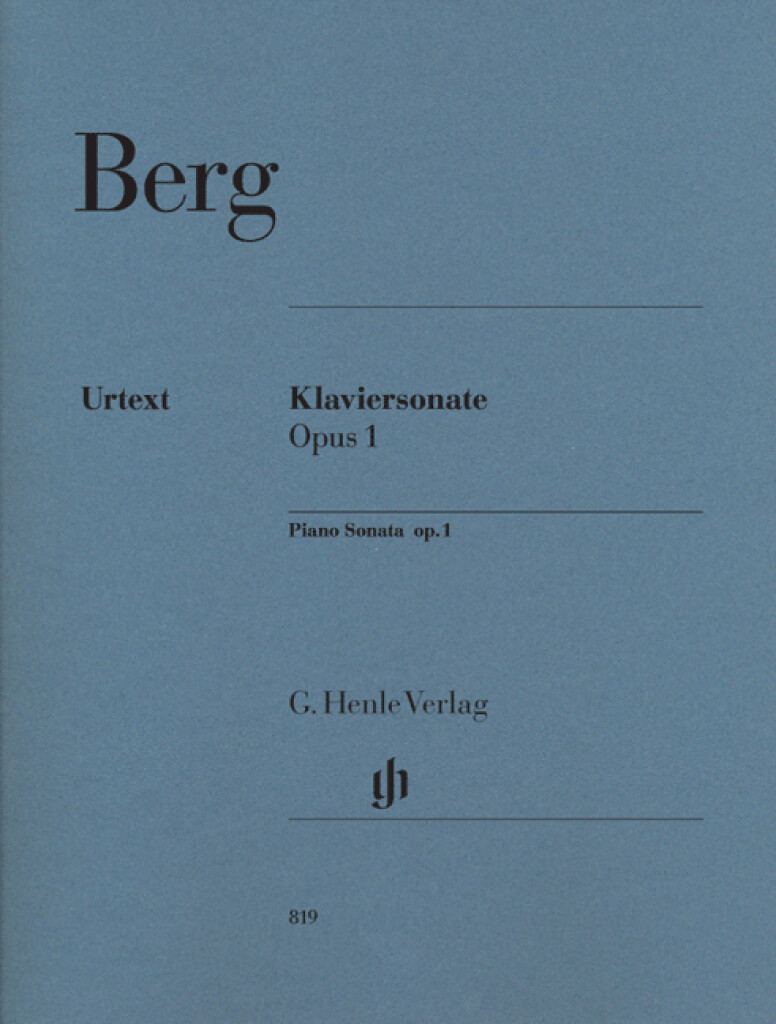Berg Piano Sonata Op. 1