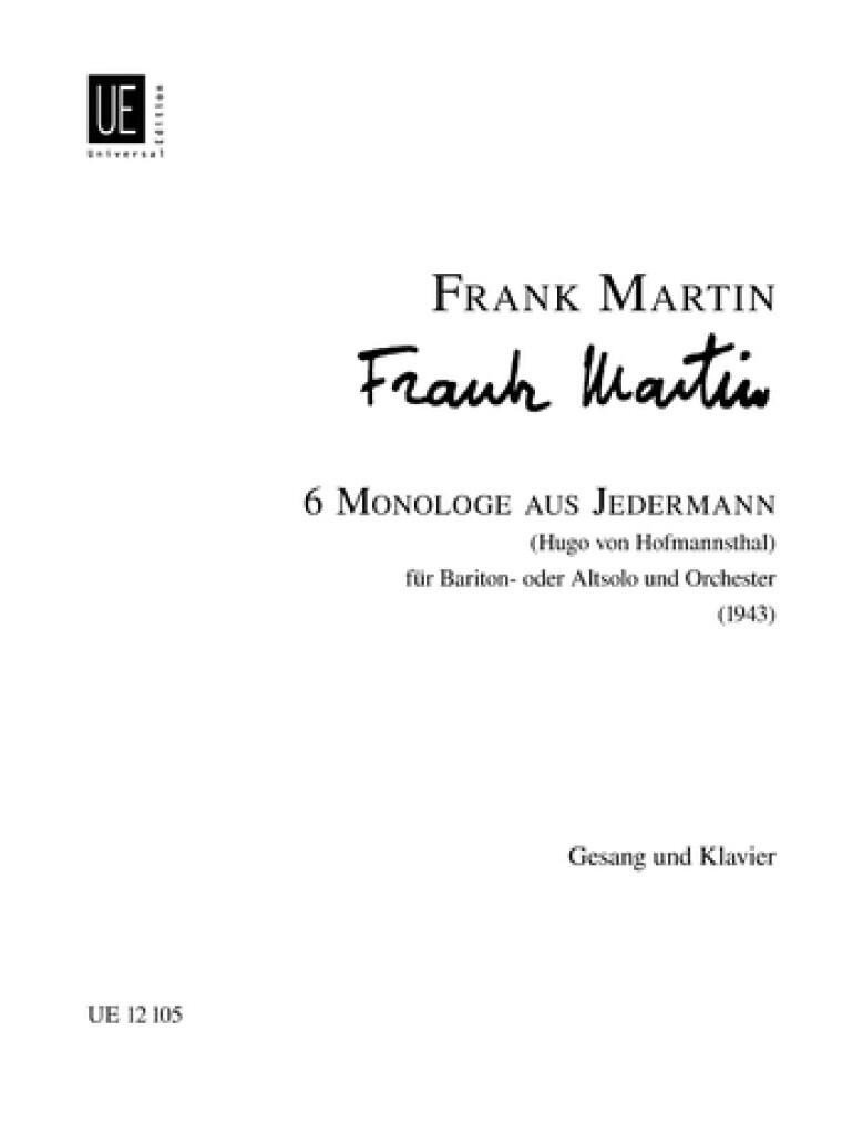 Martin F Sechs Monologe aus...