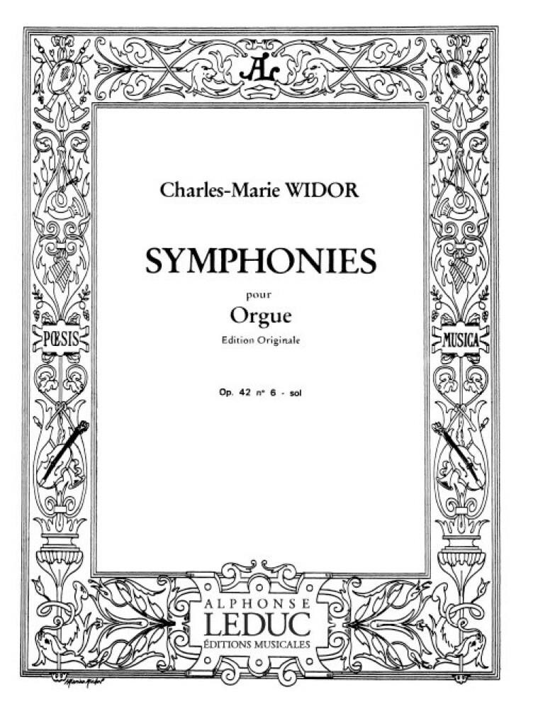Widor Symphonies pour Orgue...