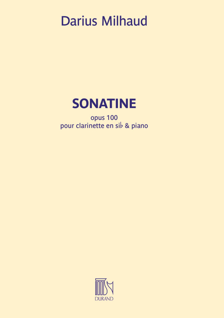 Milhaud D Sonatine Op 100...