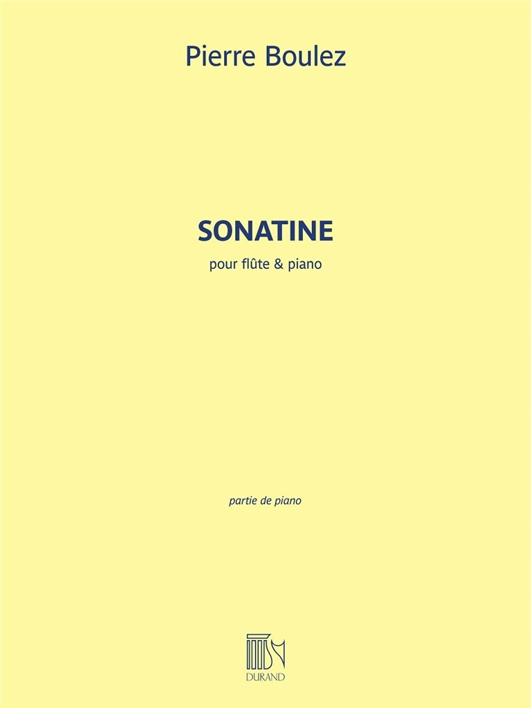 Boulez P Sonatine for Flute...