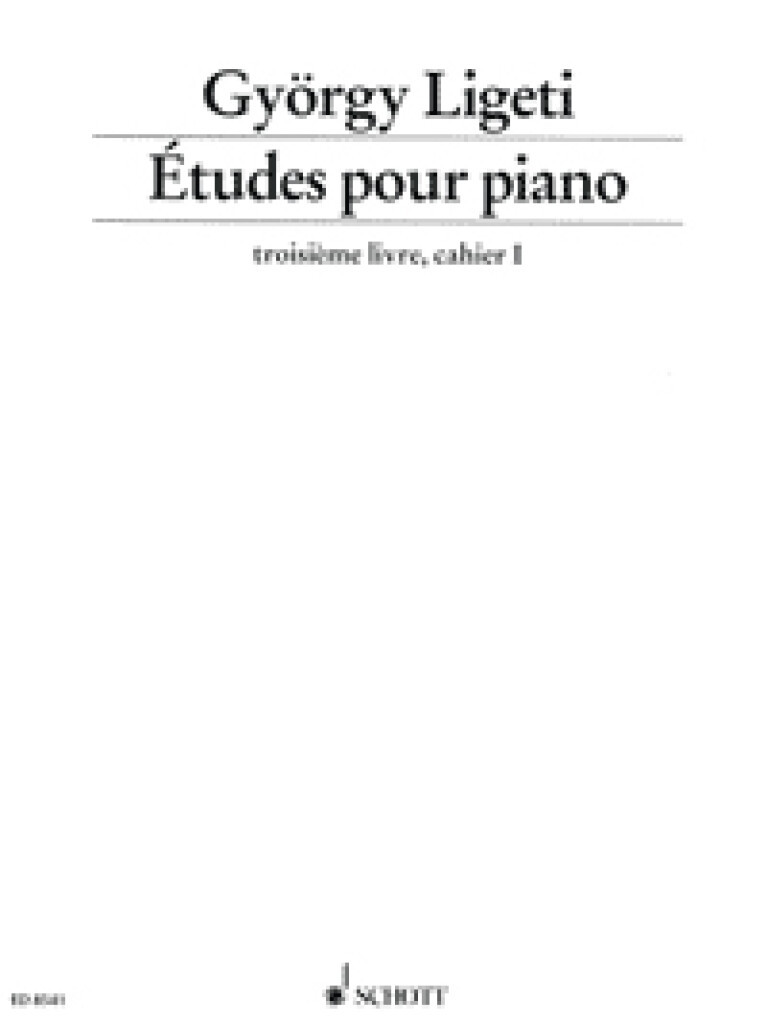 Ligeti G Etudes for Piano...
