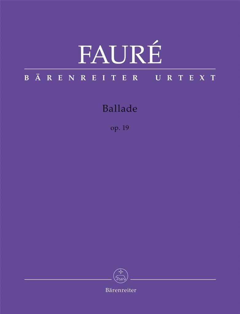 Fauré Ballade for Piano Op 19