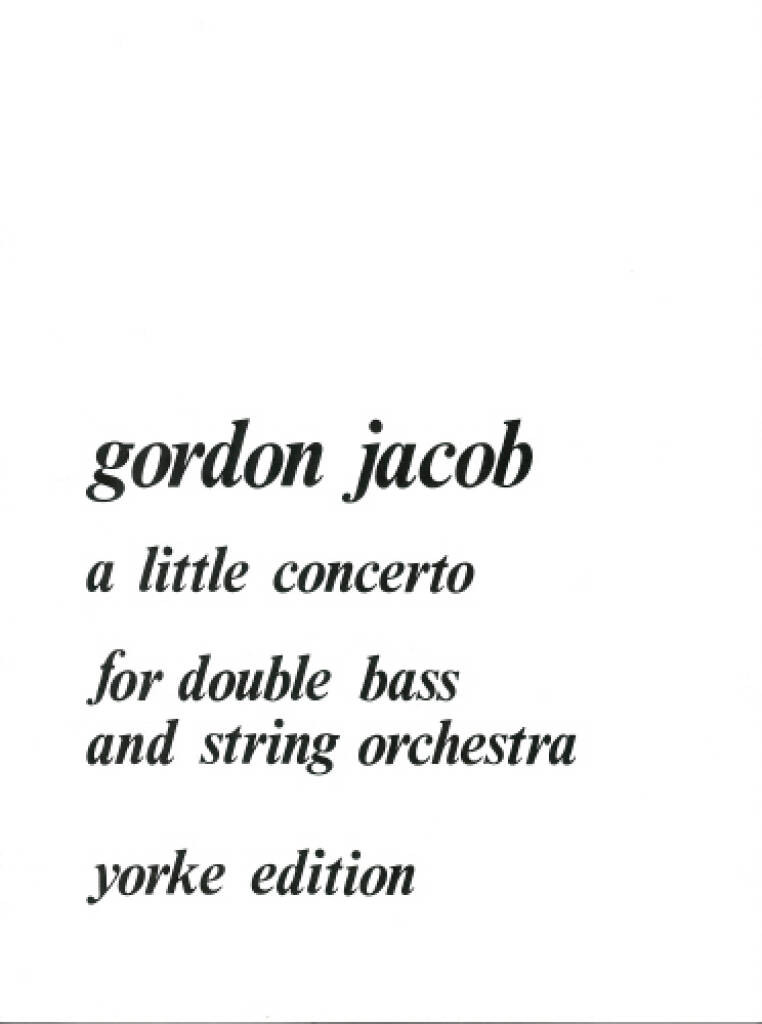 Jacob G Little Concerto for...