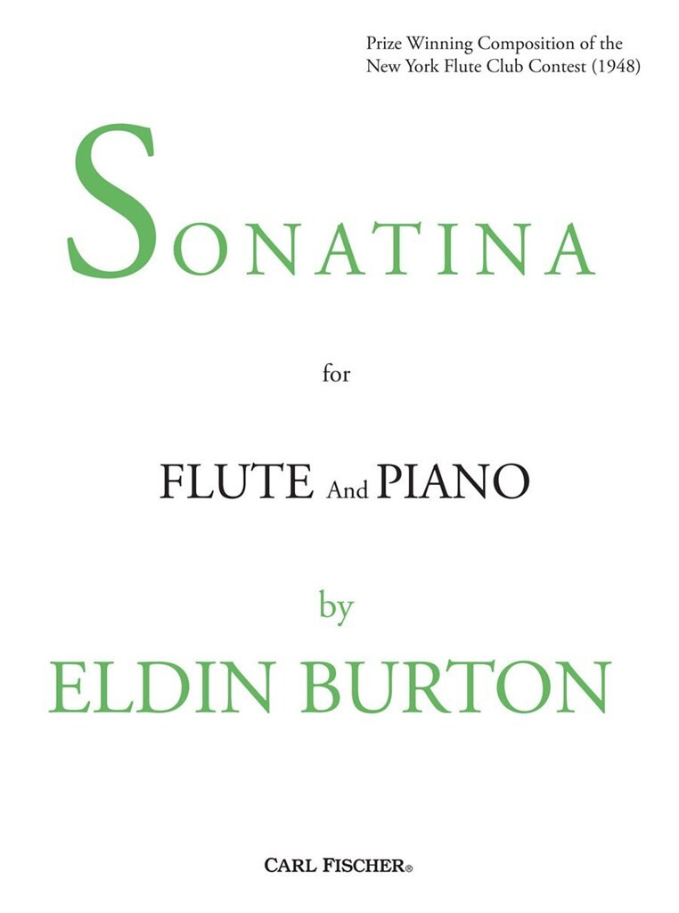 Burton E Sonatine for Flute...